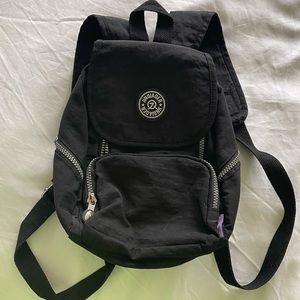 Mini Black Nylon Backpack